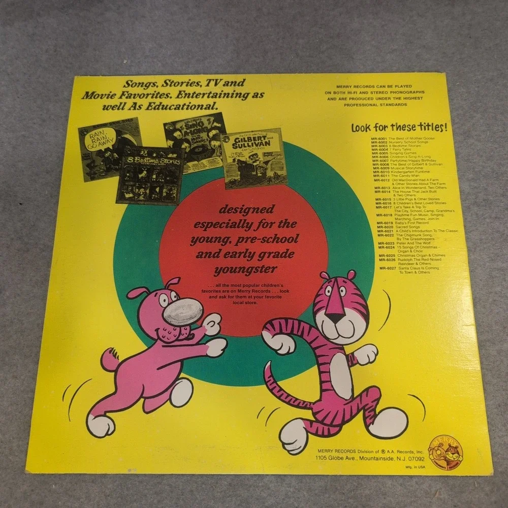 8 Bedtime Stories James Kenney Merry Orchestra Vinyl LP Record MR-6003 1972 - Picture 2 of 6